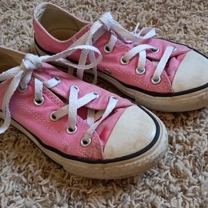 Girls size 13 pink converse shoes